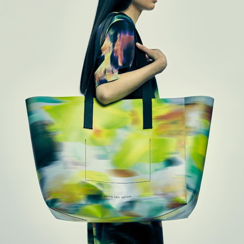 Dries Van Noten, printed, oversized tote bag.